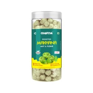 Craveda Roasted & Flavoured Makhana (Foxnuts) Mint & Pudina